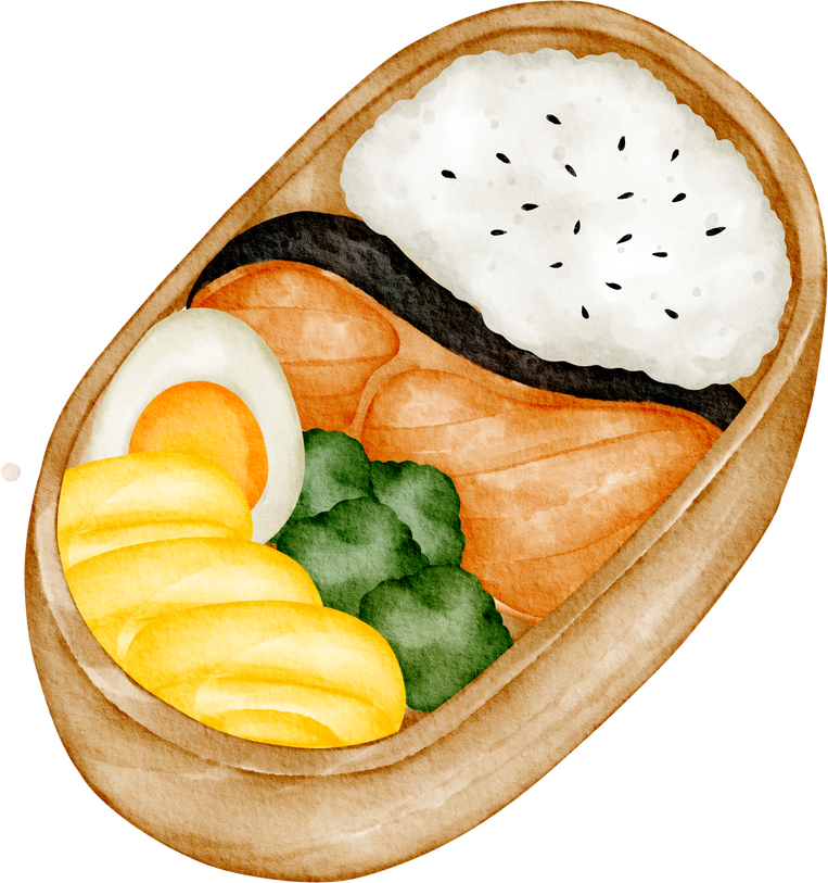 watercolor bento